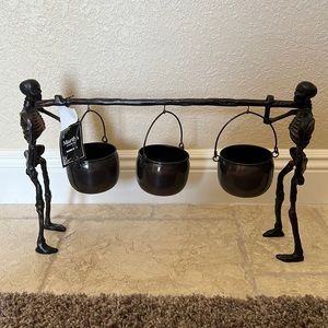 Martha Stewart Skeletons with hanging cauldrons